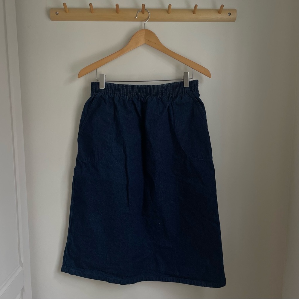 Blair Navy Jean Skirt